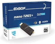 Nano T265+ Récepteur Hdmi Dongle Terrestre Tnt Dvb-T2 Et Câble Dvb-C,H265 Hevc,Fta,Haute Définition,Pvr,Usb,Hdmi,Capteur Ir,Charge Usb,Ir Télécommande 2En1