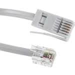 Rallonge téléphonique, Male RJ11 / Male BT431A, Blanc, 3m ( Prix pour 1 )