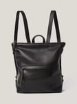 Jigsaw Pebble Leather Backpack, Black