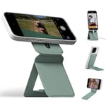 MOFT Tripod for iPhone 16/15/14/13/12 Series, Snap Invisible Phone Tripod Stand with 3 Modes for Self-vlogging, Browsing, Macro Photography, Video Call, Portable Lightweight Phone Stand, Seafoam