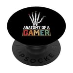 Video Games Gaming Anatomy Of A Gamer WASD Gaming Keyboard PopSockets Adhesive PopGrip