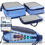 Compression Packing Cubes for Travel - Safe Space with Compression Bags for Travel - Travel and Camping Essentials - Travel Compression Packing cubes - Travel Compression Packing Cubes