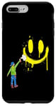 Coque pour iPhone 7 Plus/8 Plus Bombe de peinture graffiti années 80 bébé garçon fête peut rainurer