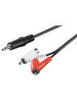 Pro Audio cable adapter 3.5 mm male to stereo RCA male/female
