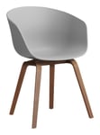 About a Chair AAC22 - Concrete Grey/Lacquered Walnut