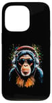 iPhone 13 Pro Funky DJ Monkey with Shades and Headphones Case