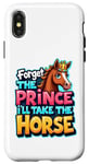 Coque pour iPhone X/XS Cowgirl Princesse Amoureux des chevaux Funny Equestrian Western