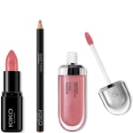 KIKO Milano Exclusive Rosey Nude Lip Trio