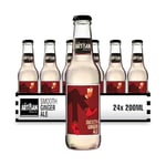 The Artisan Drinks Company Smooth Ginger Ale - 200mlx24 Bottles of Ginger Ale - Natural Ingredients - the perfect partner for dark spirits such as Whiskey and Rum