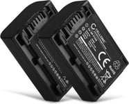 2X Batterie Remplacement NP-FV50 NP-FV70 NP-FV100 650mAh pour Sony FDR-AX53 AX100 AX700 FDR-AX33 HDR-CX625 CX900 CX220 CX190 NEX-VG10 VG30 VG900 DCR-SR68 Appareil Photo caméra Action cam