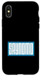 Coque pour iPhone X/XS Bleu SAYNOMO (Say No More) Bleu Couleur Graphique