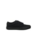 Vans Childrens Unisex Atwood Low Top Lace-Up Black Canvas Kids Plimsolls KI5186 - Size UK 11.5 Kids