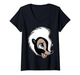 Disney Bambi Flower Big Face T-Shirt avec Col en V