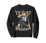 Funny Goat Whisperer Vintage Cowboy Edition Western Goat Man Sweatshirt