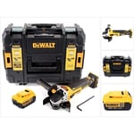 Dewalt - dcg 405 18 v 125 mm Meuleuse sans fil Brushless avec boîtier TStak + 1x Batterie 4,0 Ah - sans chargeur