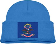 sanuo Flag of North Dakota Children Warm Knitted Hat Girls Boys Outdoor Recreation Hat Hat