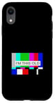 Coque pour iPhone XR No Signal - Télévision Off Air Funny Old Age