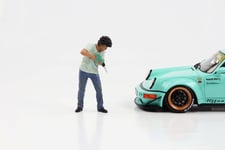 1:18 Figurine Rwb Akira Nakai-San Avec Perceuse American Diorama Figurine 3