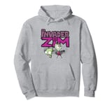 Invader Zim And GIR Watercolor Portrait Logo Pullover Hoodie