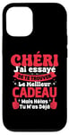 Coque pour iPhone 12/12 Pro Chéri J'ai Essayé De Te Trouver Cadeau Saint Valentin Amour