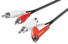 Goobay Stereo kontakt kabel  RCA med gjennomgang