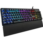 Clavier Gamer The GLab KEYZ CARBON E Mécanique Switch Rainbow Repose Poignet Filai