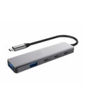 DLH DY-TU5200 hub & concentrateur USB Type-C 10000 Mbit/s Gris