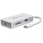 StarTech.com USB-C Multiport Adapter - SD (UHS-II) Card Reader - 100W Power Delivery - 4K HDMI - GbE - 1x USB 3.0