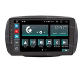 Radio de Voiture sur Mesure pour Smart 453 Android GPS Bluetooth WiFi USB Dab+ Touchscreen 9" 8core Carplay AndroidAuto