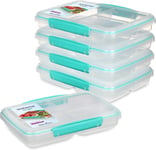 Sistema TO GO Multi Split Meal & Food Prep Containers | 820ml | School Lunch & |