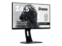 iiyama G-MASTER Black Hawk GB2530HSU-B1 - Écran LED - 24.5" - 1920 x 1080 Full HD (1080p) @ 75 Hz - TN - 250 cd/m² - 1000:1 - 1 ms - HDMI, VGA, DisplayPort - haut-parleurs - noir mat