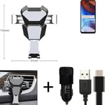 Car holder air vent mount for Motorola Moto E7 Power cell phone mount