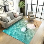 (4-50x80cm 20x23 tuumaa)Beach Waves 3D-painetut matot olohuoneeseen Lastenhuoneen matto Keittiömatto Lattiamatot Moderni eteinen matto Koti Kylpyhuone matot