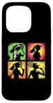 Coque pour iPhone 15 Pro Tennis Pop Art Joueuse de Tennis Vintage Femme