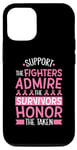 Coque pour iPhone 12/12 Pro Soutien contre le cancer du sein Admire Honor Sensibilisation au cancer du sein