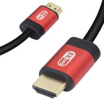 HDMI 2.1 Cable,8K Ultra High-Speed 48Gbps Lead | Supports 8K@60HZ, 4K@120HZ, 4320p, Compatible with Fire TV, 3D Support, Ethernet Function, 8K UHD, 3D-Xbox PlayStation PS3 PS4 PC etc (1.0M)