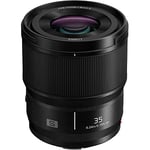 Panasonic Lumix S 35mm F1.8 | Objectif à focale Fixe Plein Format S-S35E (Bokeh, Portraits, Vidéo, Tropicalisé, Compact et léger) Noir – Compatible Monture L