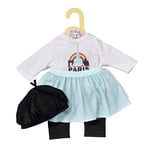 Dolly Moda Tenue Paris de 43 cm - pour les Petites Mains, Jeu Créatif Suscite l'Empathie et Développe les Aptitudes Sociales, pour les Petits de 3 ans et + - Contient un Leggings, une Jupe et un Béret