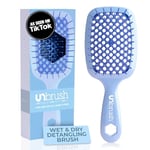 FHI Heat UNbrush Brosse démêlante pour un brossage sans douleur de tous les types de cheveux secs ou humides – Poils antistatiques DuoFlex durables, poignée légère, brosse à cheveux ventilée,