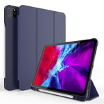iPad Pro 11" Gen 1/2/3/4 etui med en pennelomme - mørkeblå