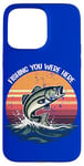 Coque pour iPhone 15 Pro Max Vintage Fishing You Were Here : des jeux de mots qui accrochent le cœur de papa