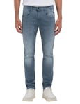 REPLAY Herren Jeans Anbass Slim-Fit Hyperflex mit Stretch, Gris (Medium Grey 096-2), 34W / 34L