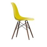 Vitra - Eames Plastic Chair DSW - 34 Mustard/Dark Maple - Matstolar - Charles & Ray Eames - Gul - Metall/Trä/Plast