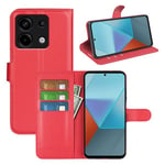 Xiaomi Redmi Note 13 Pro 5G      Pu Wallet Case    [Red]