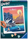 Ravensburger – CreArt 24x30 cm– Sydney – Loisir créatif – Peinture par numéros – Adulte – Activité détente et créative – Dès 12 ans – 23526 – Version française