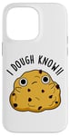 Coque pour iPhone 14 Pro Max Jeu de mots « I Dough Know Funny Food »