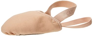 Capezio Chaussures de Danse Pirouette II en Toile pour Femme, Nude, Medium