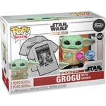 Funko Pop & Tee: Mando- Grogu W/cookie- M - Neuf