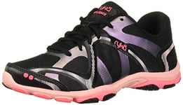 Ryka Femme Influence Cross Trainer Chaussure athlétique Tout Sport, Noir/Multicolore, 36.5 EU