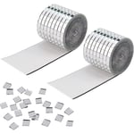 2-pack Mosaikspegel Kakelklistermärke Självhäftande Mini fyrkantig glasspegel Discoboll DIY Hantverksdekoration Väggspegel Kök Badrum 5 x 5 mm Silver